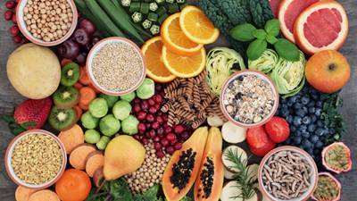 A spread of many fruits and vegetables you can incorporate into to your diet.
