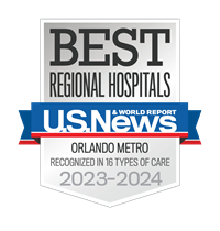 Best Regional Hospitals U.S. News & World Report Orlando Metro Recognized in 16 types of care 2023-2024